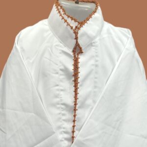 SSP3 - Premium White Kurta Saya with Elegant Makhi