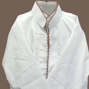 SSP4 - Premium White Kurta Saya with Elegant Makhi