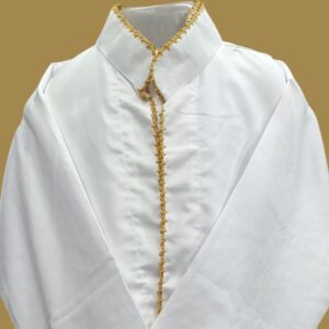 SSP6 - Premium White Kurta Saya with Elegant Makhi